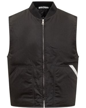 Palm Angels Sleeveless Jacket - Black