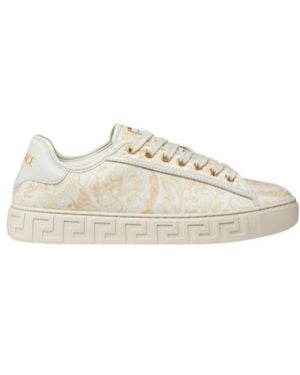 Versace Greca Printed Trainers - Natural