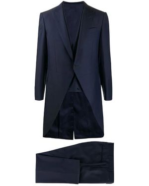 Canali Slim Fit Wool Suit - Blue