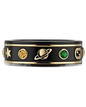 Gucci Icon Ring With Gemstones - White