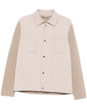 Herno Pocket Paneled Jacket - Natural