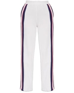 The Upside Striped Track Trousers - White