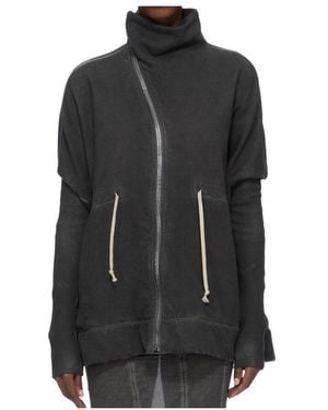 Rick Owens High-Neck Long-Sleeved Sweatshirt - Black