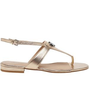 Ralph Lauren Everley Flat Sandals - Metallic