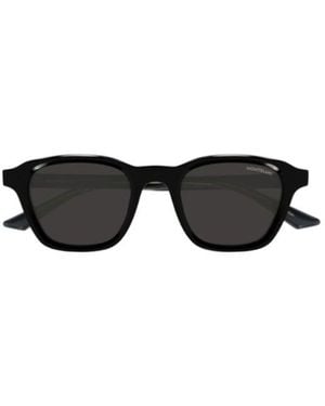 Montblanc Eyewear Square Frame Sunglasses - Black
