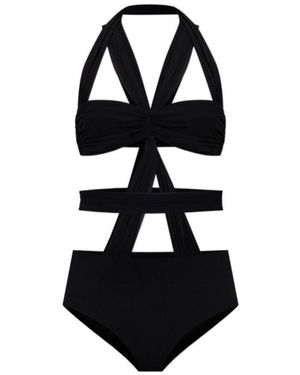 Philosophy Di Lorenzo Serafini Cross-Front One-Piece Beachwear - Black
