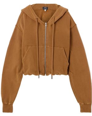 R13 Balloon Oversized Cotton-Jersey Hoodie - Brown