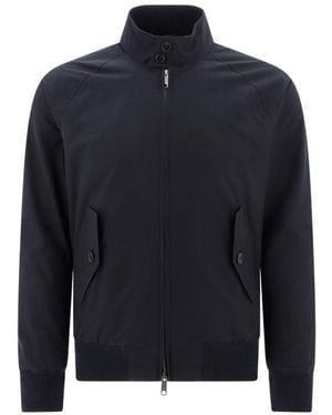 Baracuta G 9 Harrington Zip-Up Bomber Jacket - Blue