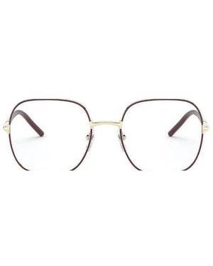 Prada Eyewear Square Frame Glasses - Natural