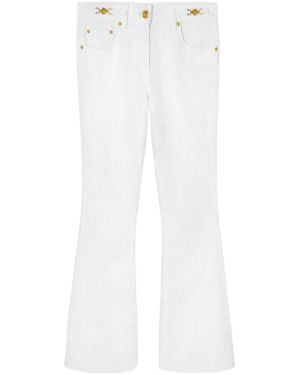Versace Medusa '95 Mid-Rise Flared Jeans - White