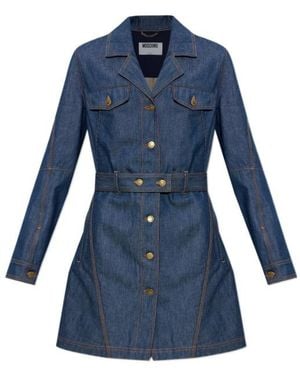 Moschino Long Sleeve Dress - Blue