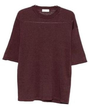Roberto Collina Short-Sleeve Crew-Neck T-Shirt - Purple