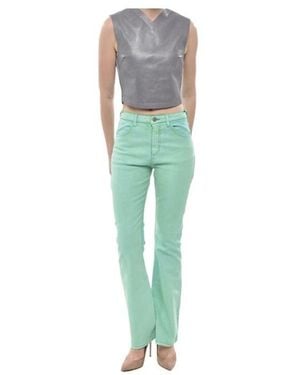 Marni Coated Bootcut Jeans - Green