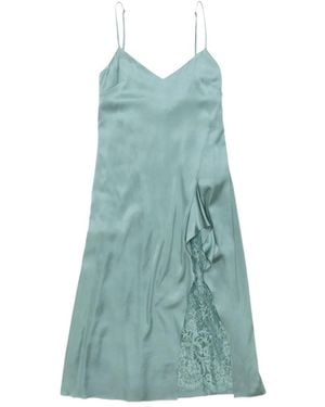 Acne Studios Satin Slip Dress - Blue