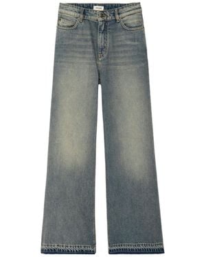 Zadig & Voltaire Frayed Denim Jeans - Grey