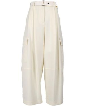 P.A.R.O.S.H. P.A.R.O..H. Wide-Leg Trousers - White