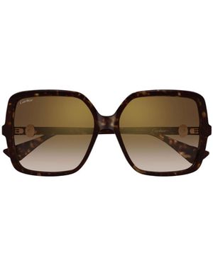 Cartier Square Frame Sunglasses - Multicolour