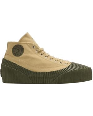 Balmain Riff Low Canvas Sneakers - Green