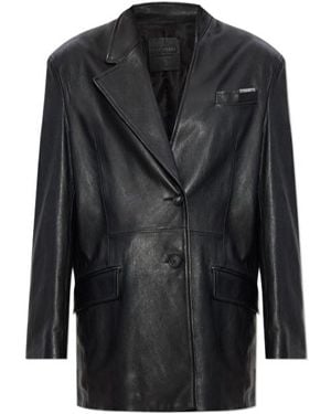 The Attico Leather Jackets - Black