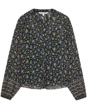 Veronica Beard Lollie Floral-Print Silk Blouse - Multicolor