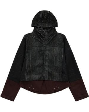 Kiko Kostadinov Estike Zipped Hooded Jacket - Black