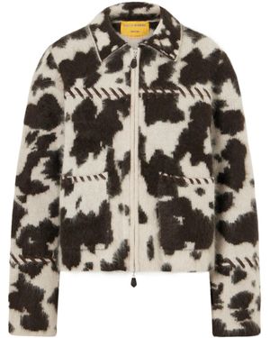 Guest In Residence Trimmed Brushed Cashmere Jacket - Black