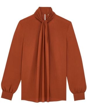 Saint Laurent Long Sleeve Shirt - Brown