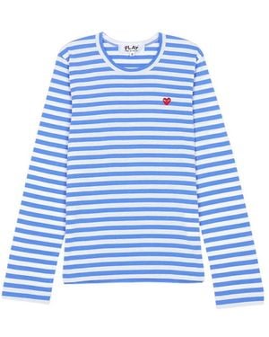 Comme des Garçons Long-Sleeved T-Shirt - Blue