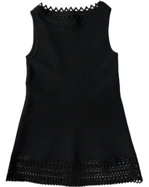 Alaïa Round Neck Dress - Black