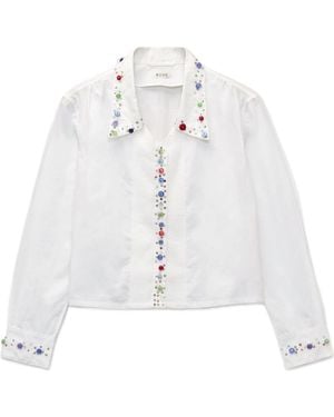 Bode Long-Sleeved Shirt - White