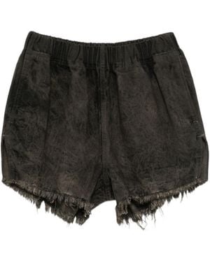 Rick Owens Raw-Hem Shorts - Black
