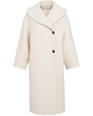 The Row Wool Long Coat - White