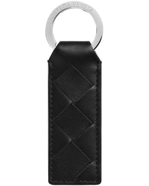 Bottega Veneta Tab Key Ring - Black