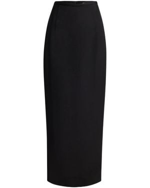 KHAITE Zipped Pencil Skirt - Black