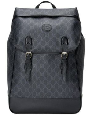 Gucci Gg Supreme Backpack - Gray