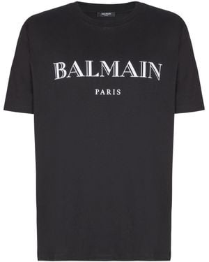 Balmain T-Shirt With Print - Black