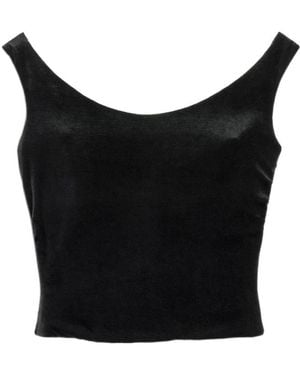 Balenciaga Round-Neck Tank Top - Black