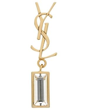 Saint Laurent Cassandre Single Earring - Metallic