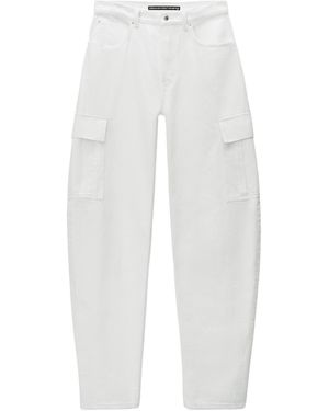 Alexander Wang Oversized Cargo Jeans - White
