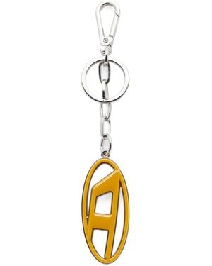 DIESEL Cage-D Logo-Charm Keyring - Metallic