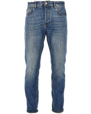 Pt Pantaloni Belt-Loop Jeans - Blue