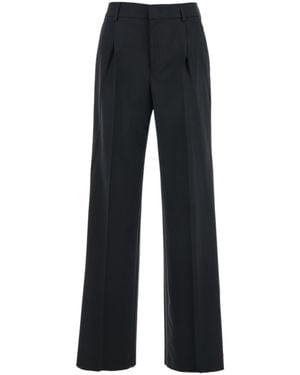 Pt Pantaloni Pt Torino High-Waist Pleated Trousers - Black