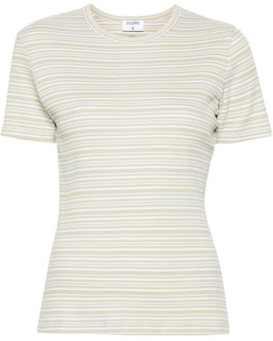 Filippa K Striped Ribbed T-Shirt - White