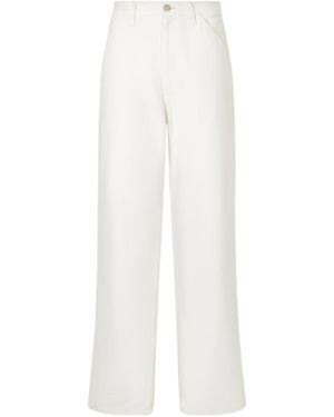 Nili Lotan High Waist Straight Leg Cargo Trousers - White