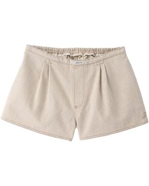 Jacquemus Pleated Shorts - Natural