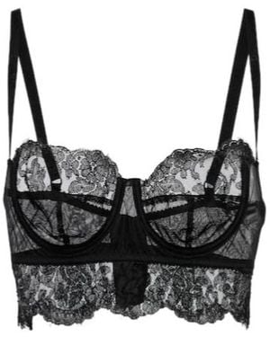 Dolce & Gabbana Lace Bra Top - Black