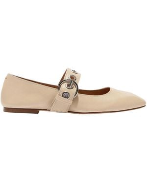Aeyde Buckle Flats - Natural