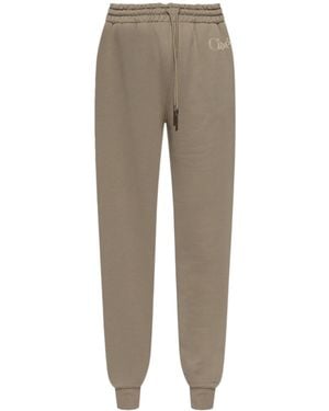 Chloé Elastic Waist Sweatpants - Gray