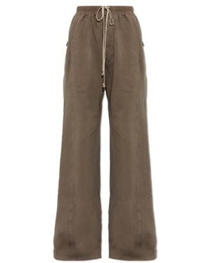 Rick Owens Drawstring Casual Pants - Brown