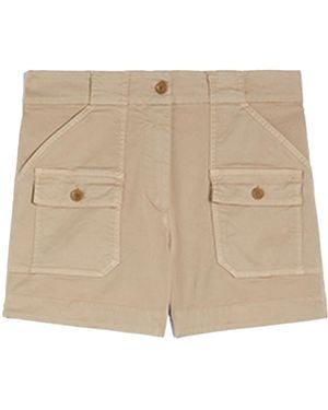Aspesi Belt Loop Shorts - Natural